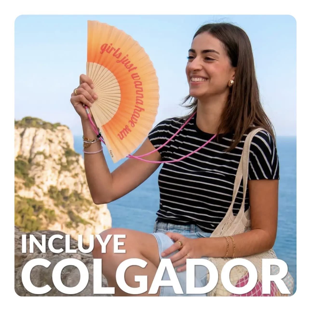 ABANICO “GIRLS JUST WANNA HAVE SUN” FISURA - Imagen 2