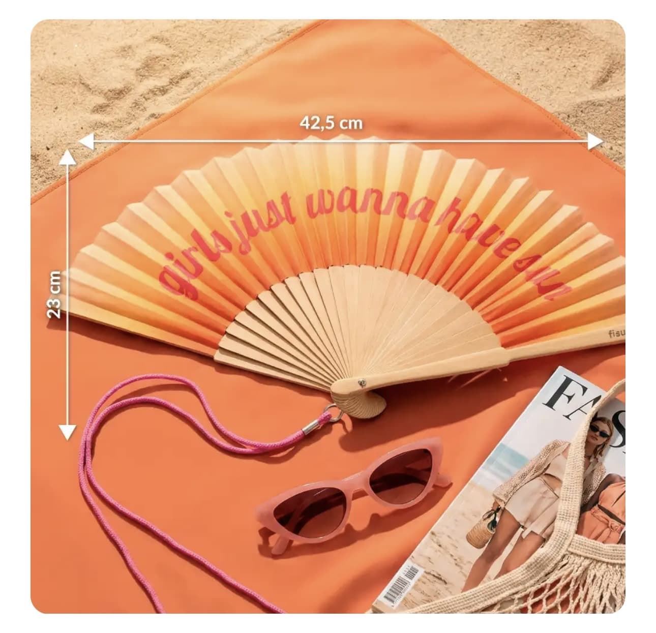 ABANICO “GIRLS JUST WANNA HAVE SUN” FISURA - Imagen 4