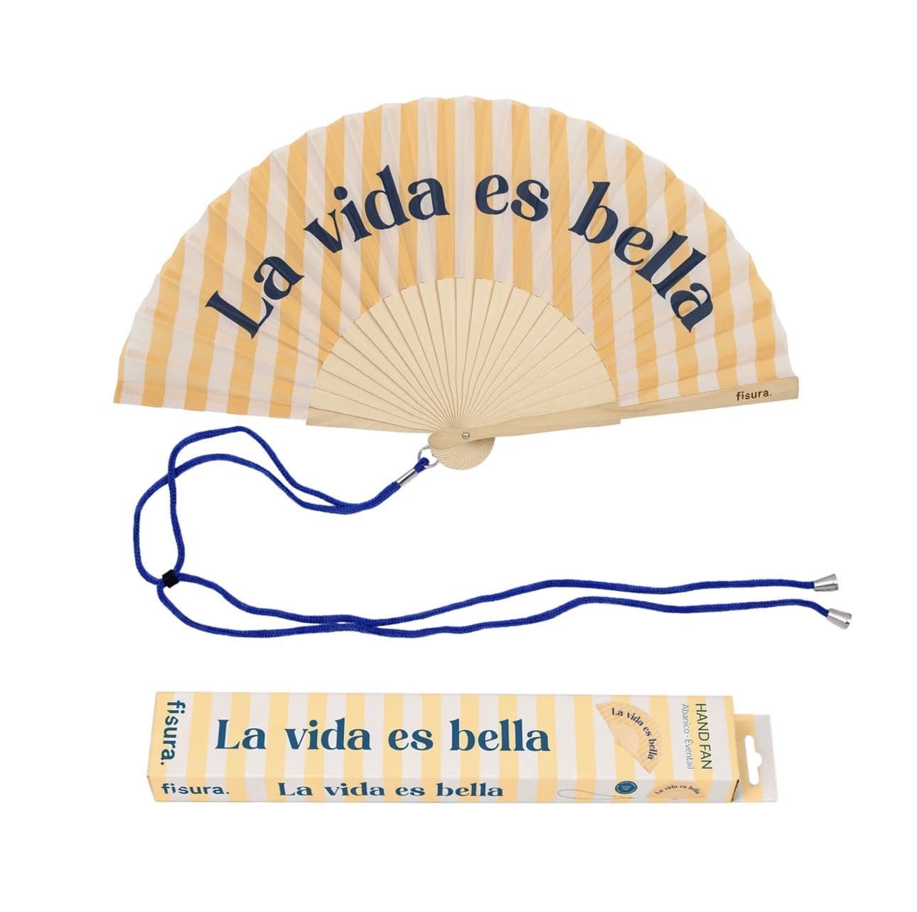 ABANICO “LA VIDA ES BELLA” FISURA - Imagen 1