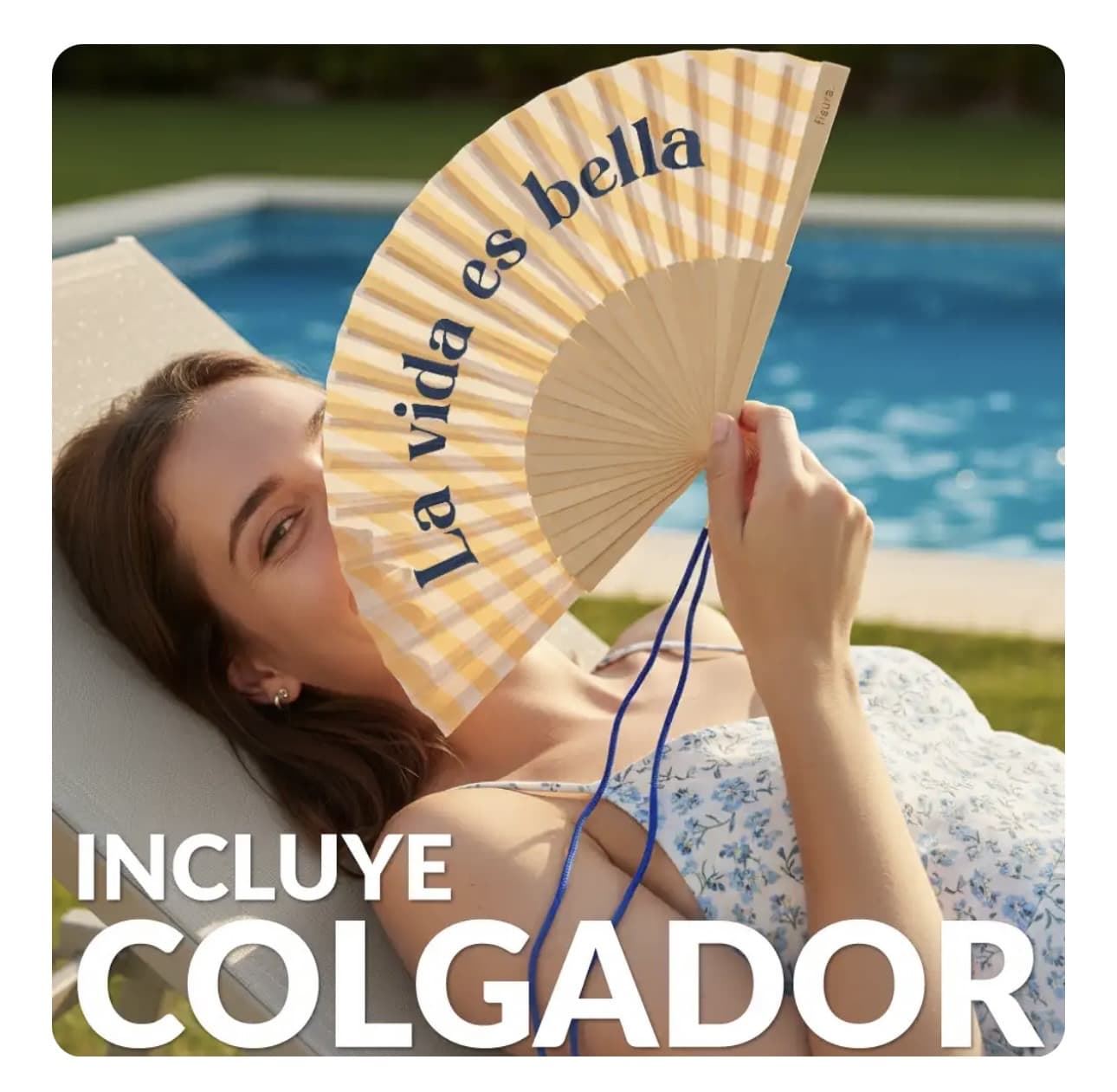 ABANICO “LA VIDA ES BELLA” FISURA - Imagen 2