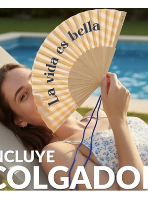 ABANICO “LA VIDA ES BELLA” FISURA - Imagen 2