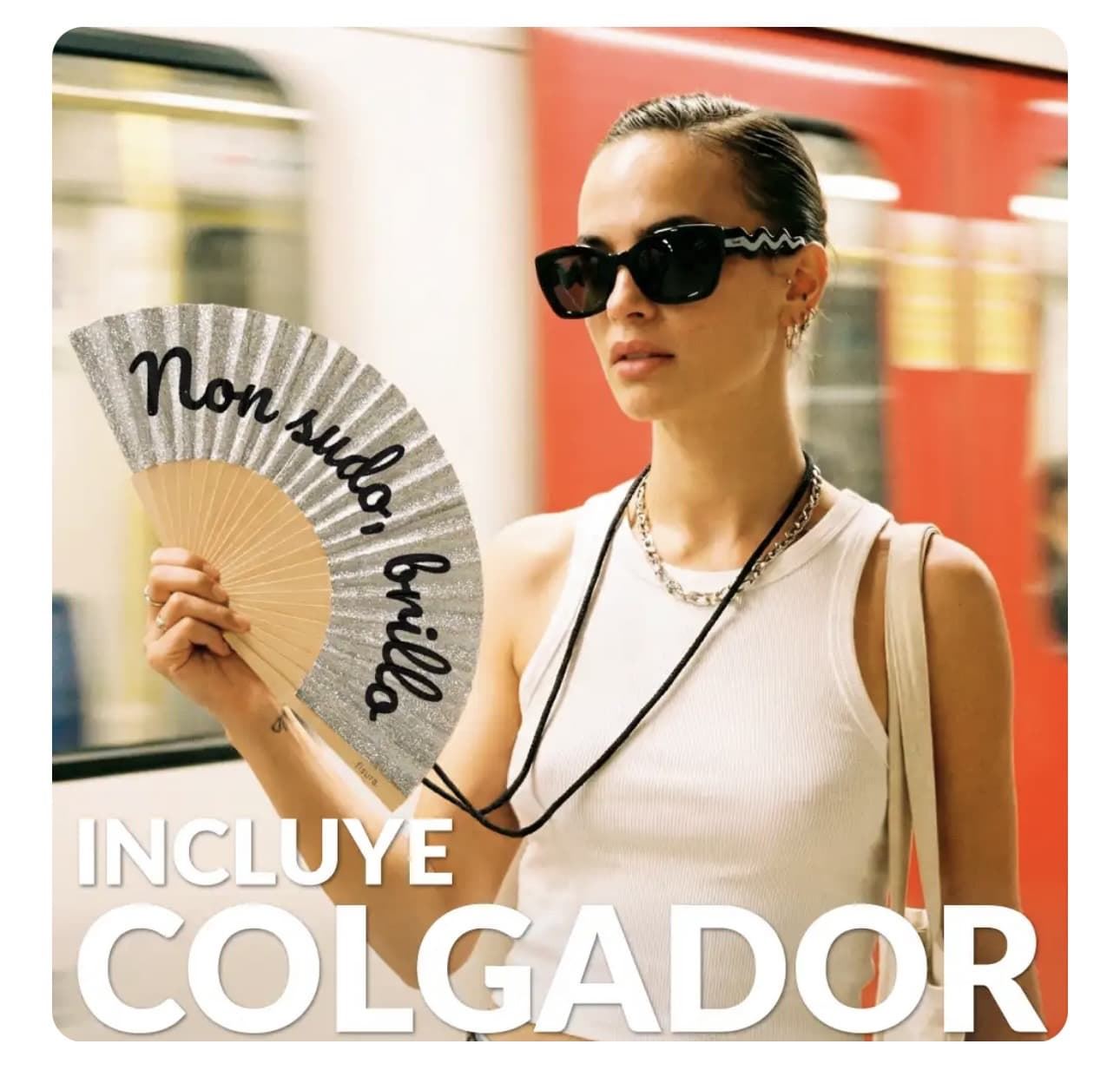 ABANICO “NON SUDO, BRILLO” FISURA - Imagen 2