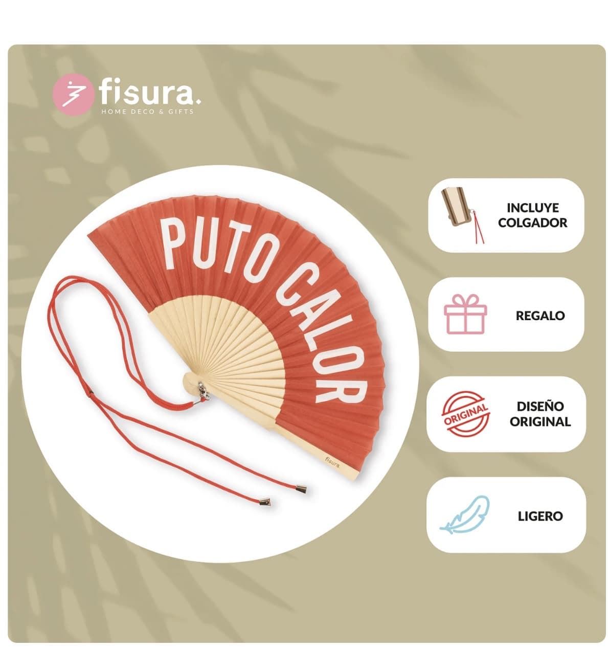 ABANICO “PUTO CALOR” FISURA - Imagen 3