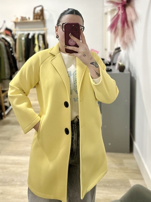ABRIGO CANDELA AMARILLO MANTEQUILLA - Imagen 1