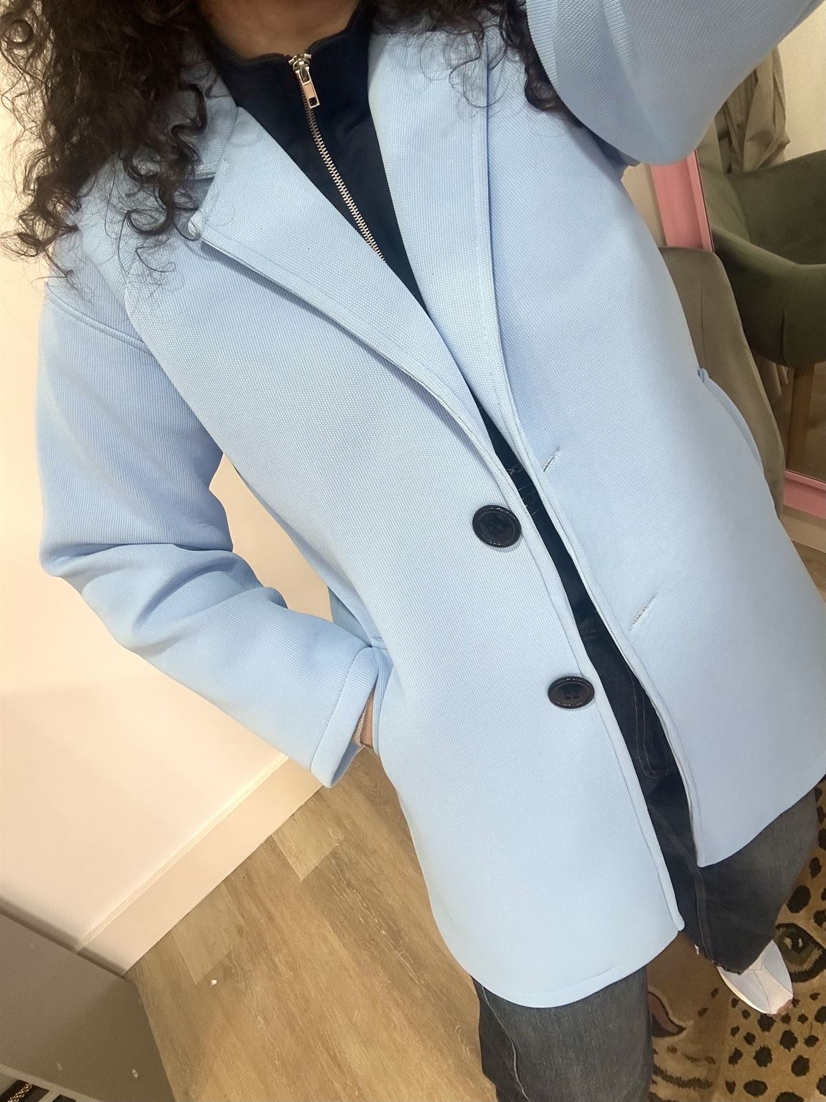 ABRIGO CANDELA AZUL BEBÉ - Imagen 4