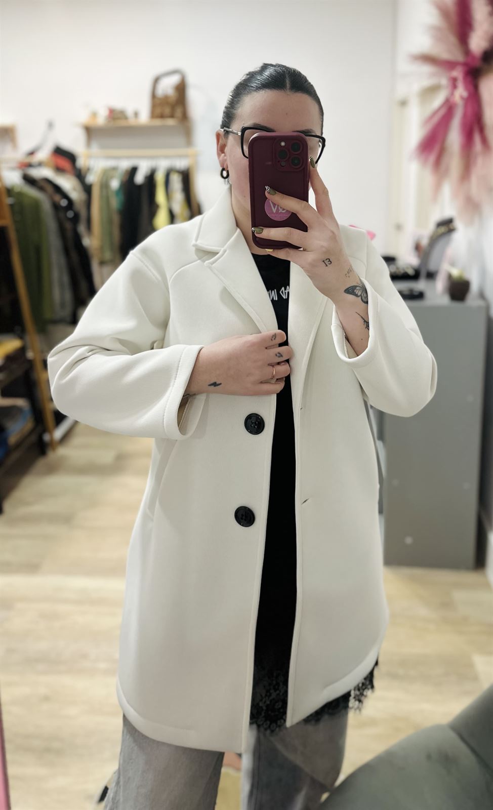 ABRIGO CANDELA BLANCO ROTO - Imagen 2