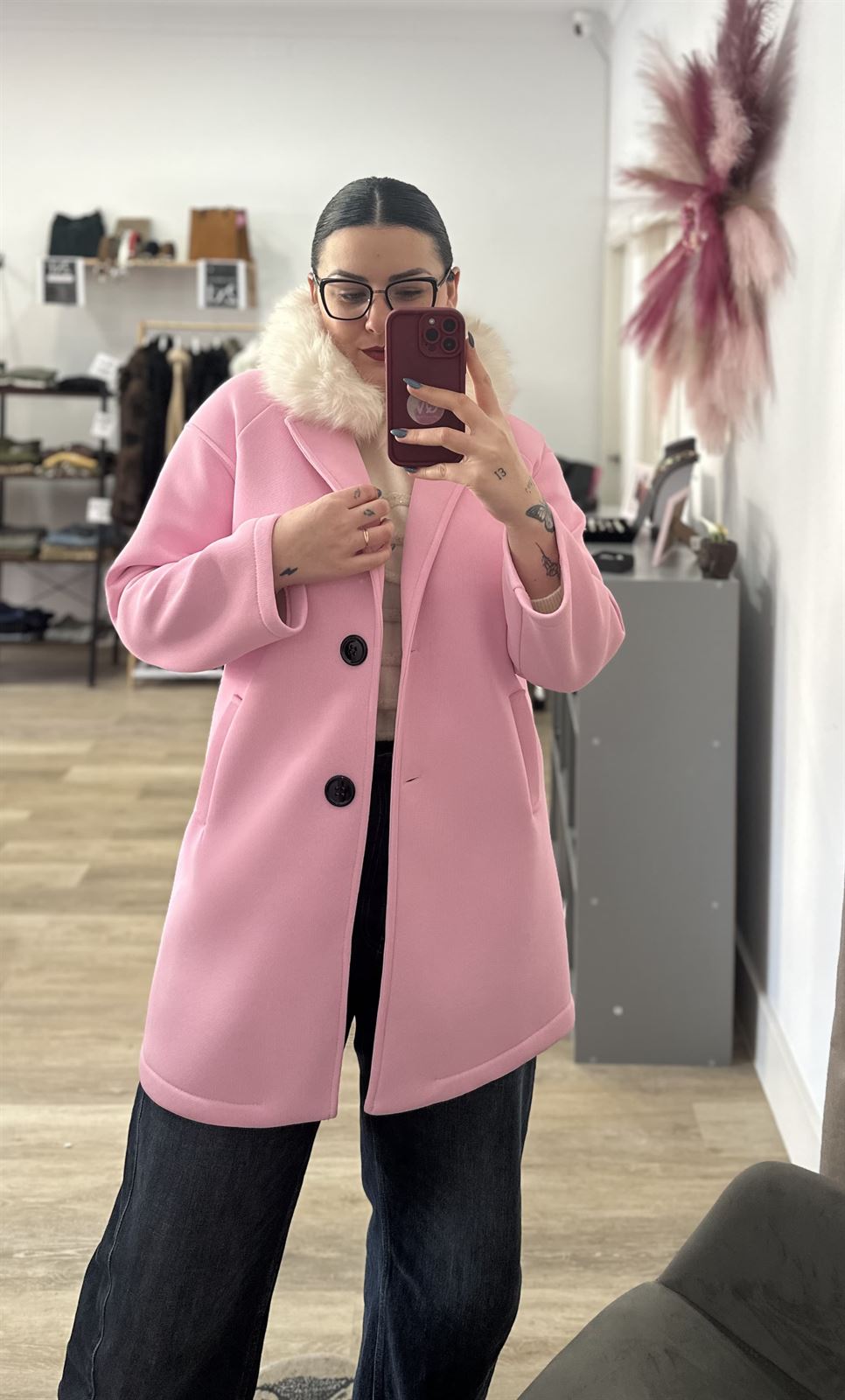 ABRIGO ROSA BEBÉ - Imagen 1