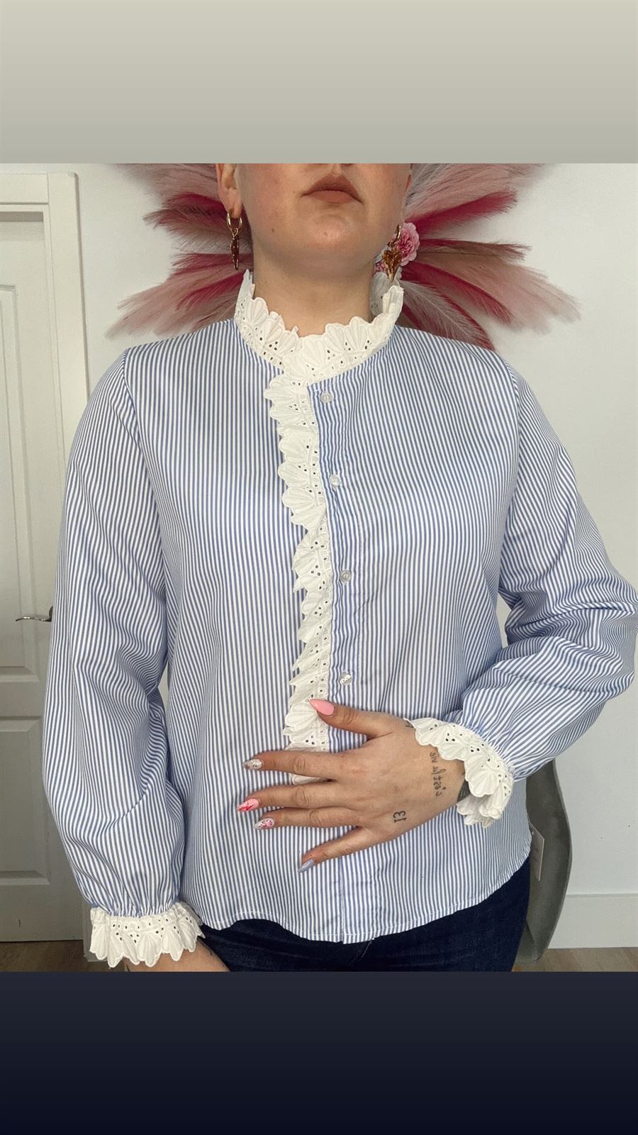 BLUSA RAYAS CUELLO - Imagen 5