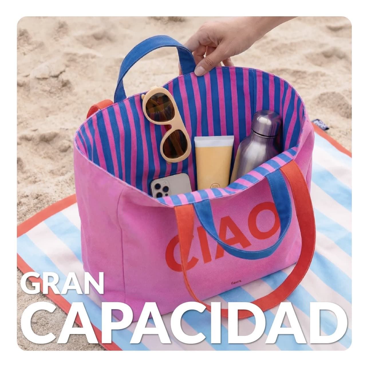 BOLSA DE PLAYA “CIAO” FISURA - Imagen 4
