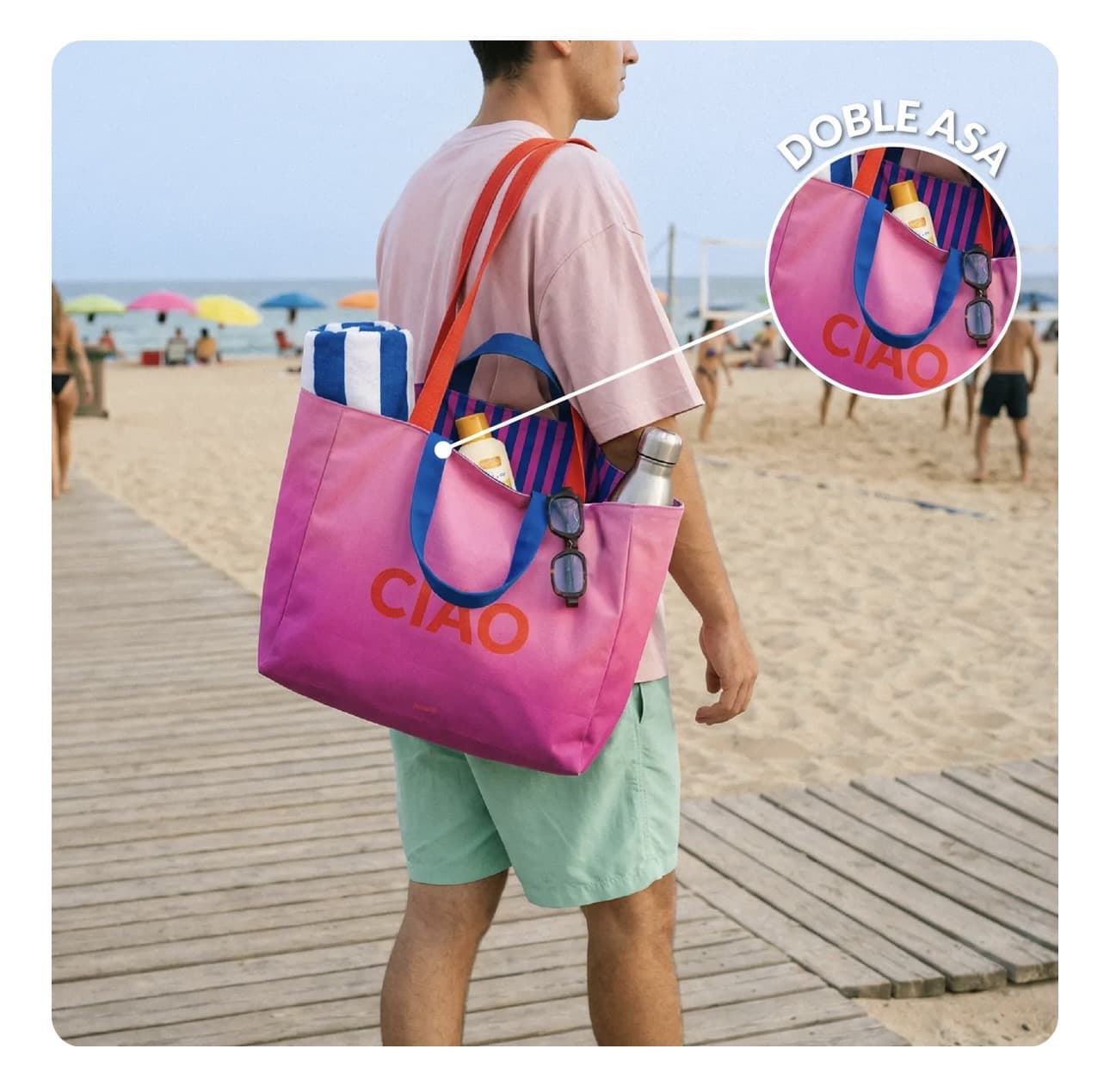 BOLSA DE PLAYA “CIAO” FISURA - Imagen 5