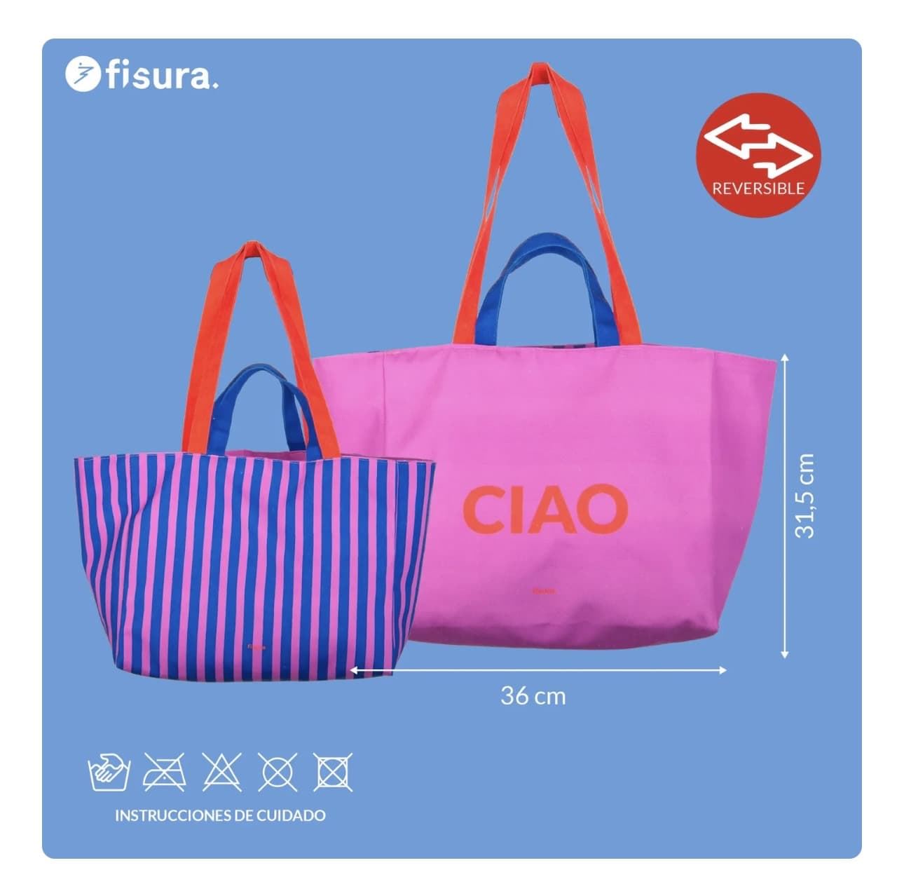 BOLSA DE PLAYA “CIAO” FISURA - Imagen 6