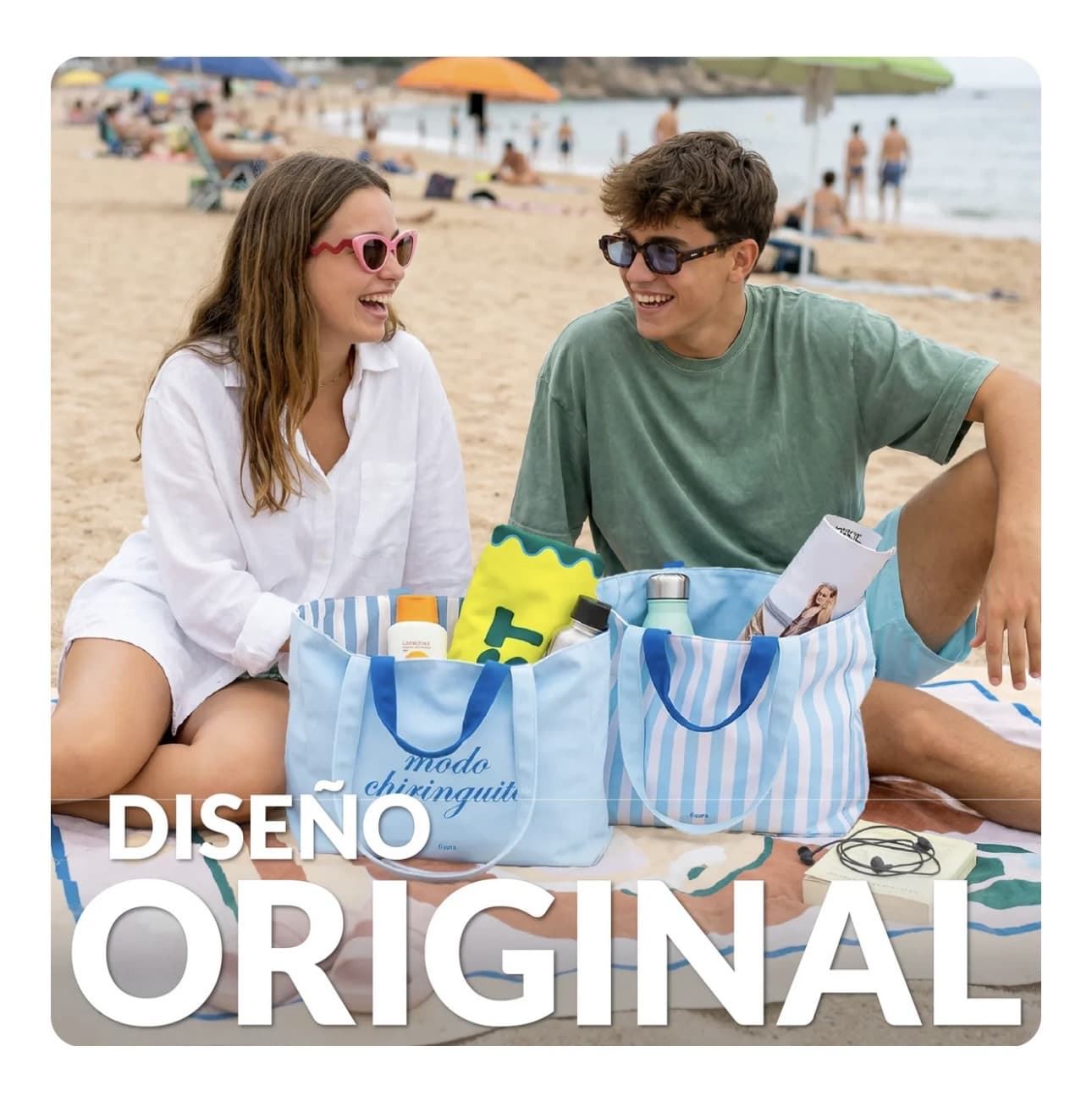 BOLSA DE PLAYA “MODO CHIRINGUITO” FISURA - Imagen 2
