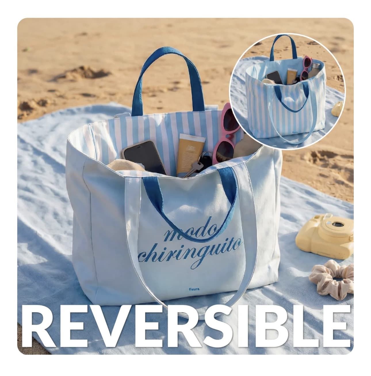 BOLSA DE PLAYA “MODO CHIRINGUITO” FISURA - Imagen 3