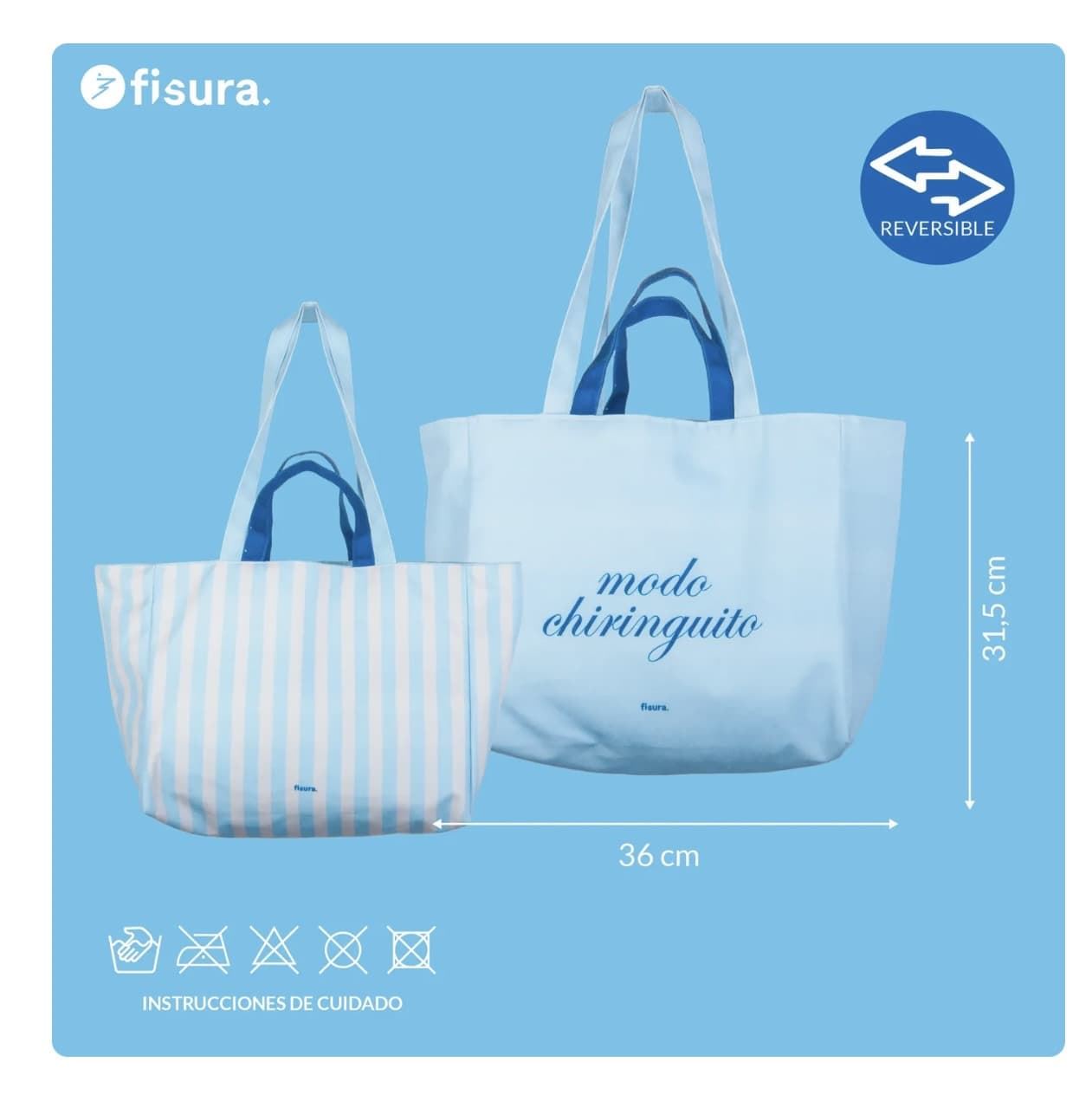 BOLSA DE PLAYA “MODO CHIRINGUITO” FISURA - Imagen 5