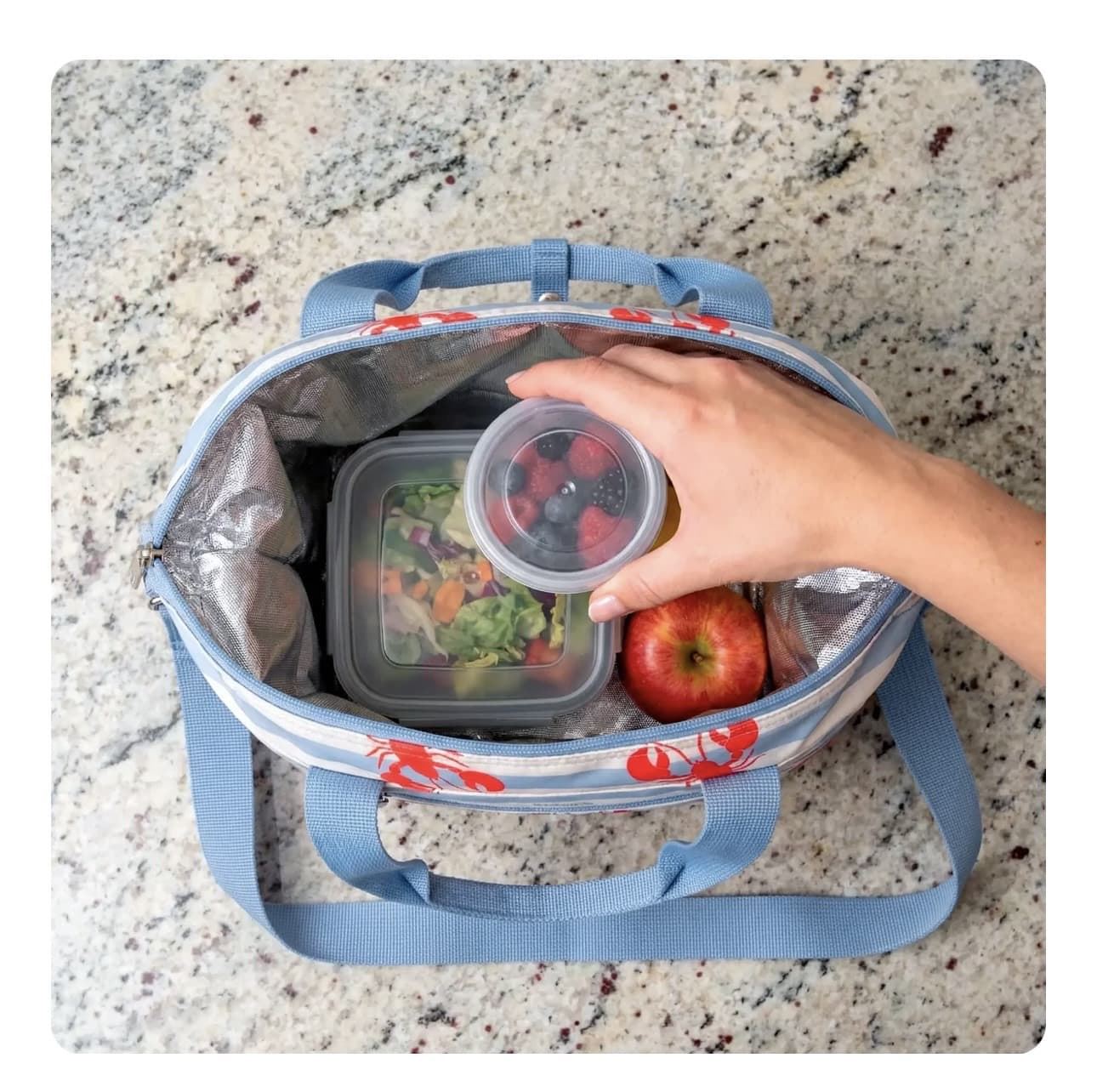 BOLSA TÉRMICA PORTA ALIMENTOS “LANGOSTAS” FISURA - Imagen 2