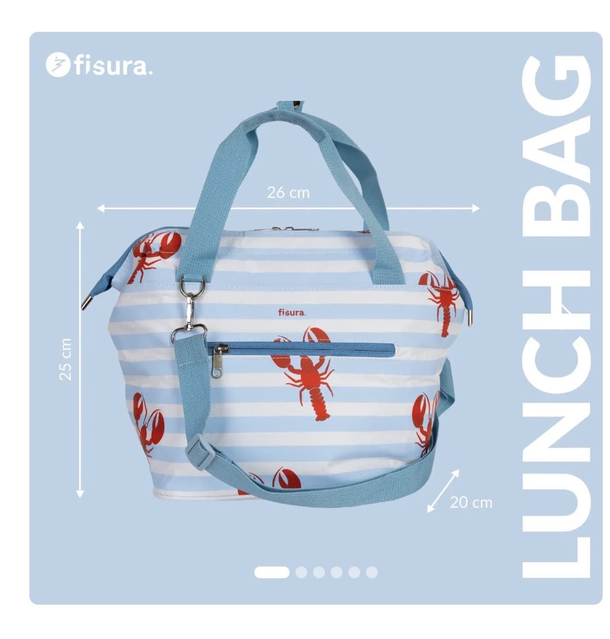 BOLSA TÉRMICA PORTA ALIMENTOS “LANGOSTAS” FISURA - Imagen 5
