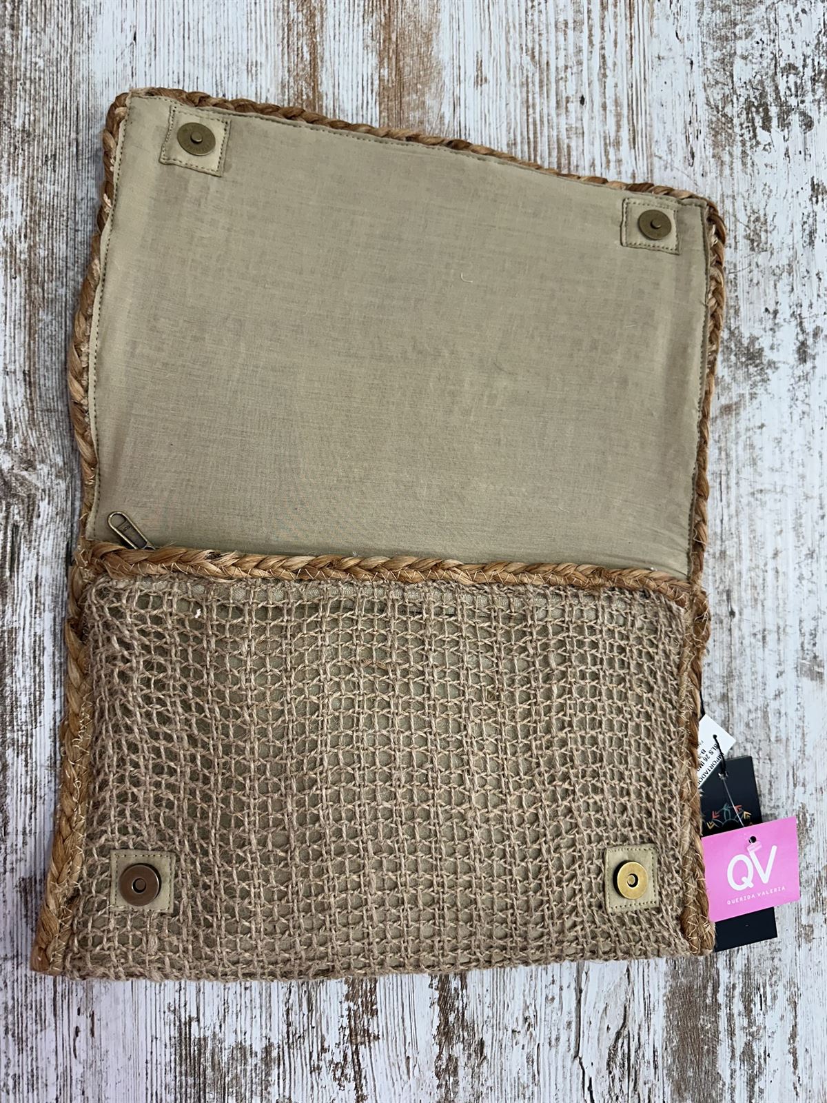 BOLSO SOBRE YUTE - Imagen 5