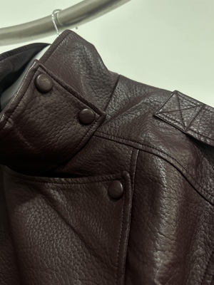 BOMBER BURDEOS POLIPIEL - Imagen 2