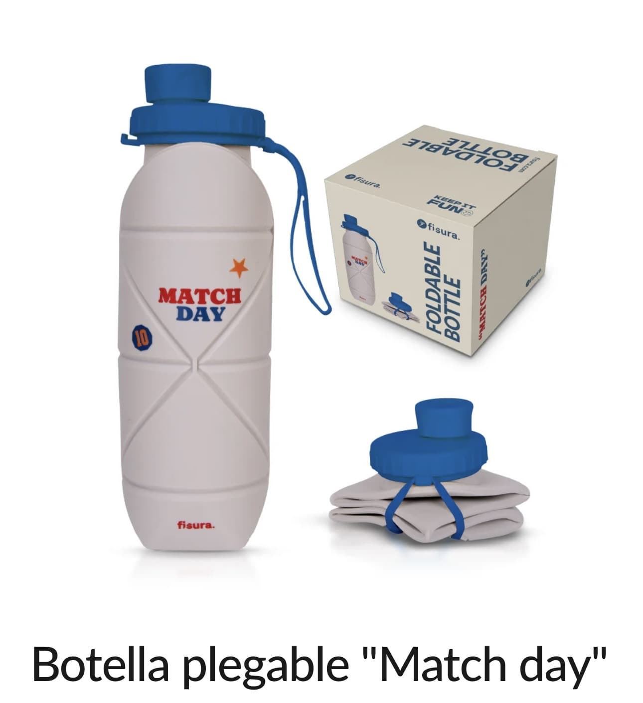 BOTELLA PLEGABLE “MATCH DAY” FISURA - Imagen 1