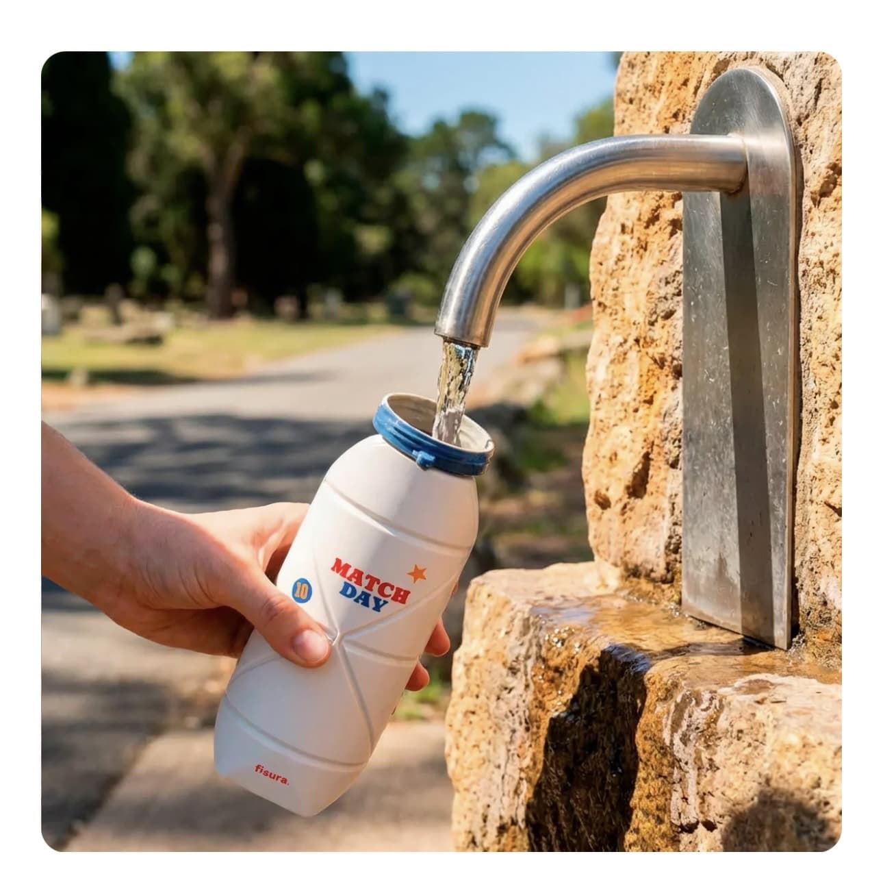 BOTELLA PLEGABLE “MATCH DAY” FISURA - Imagen 2