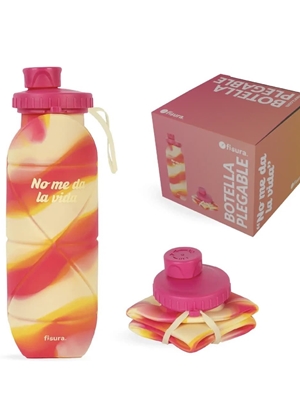 BOTELLA PLEGABLE “NO ME DA LA VIDA” FISURA - Imagen 1