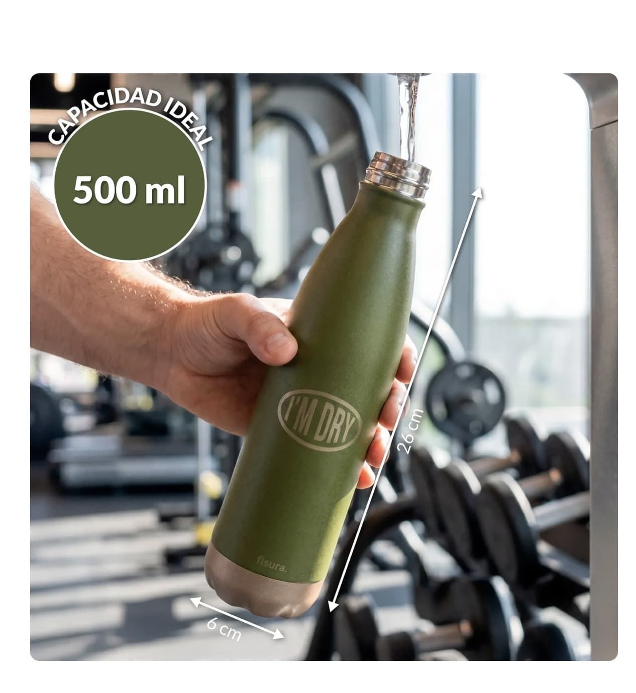 BOTELLA TERMO “I’M DRY” FISURA - Imagen 6