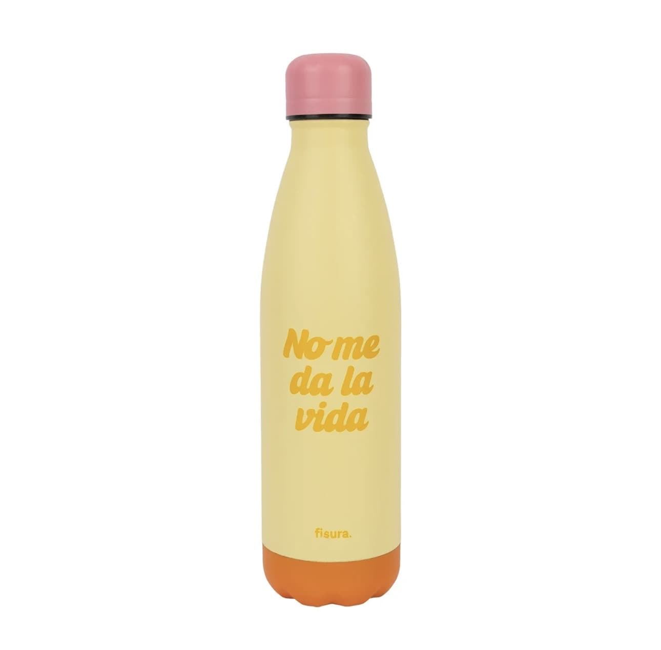 BOTELLA TERMO “NO ME DA LA VIDA” FISURA - Imagen 1