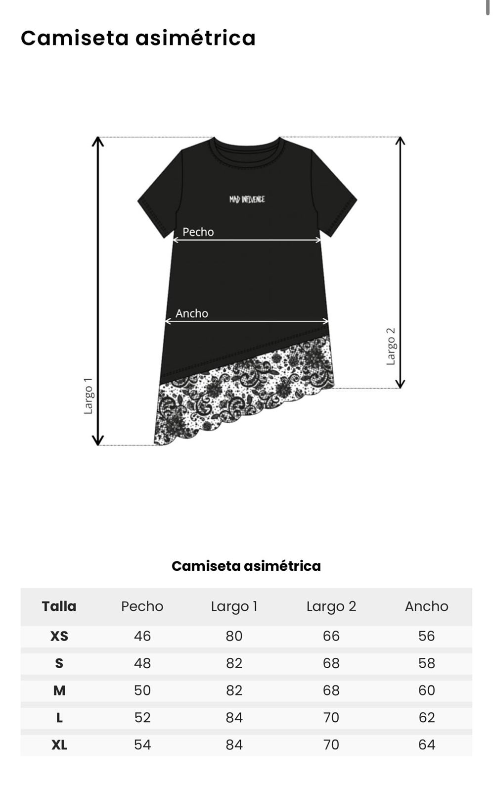 CAMISETA ASIMÉTRICA MAD INFLUENCE - Imagen 5
