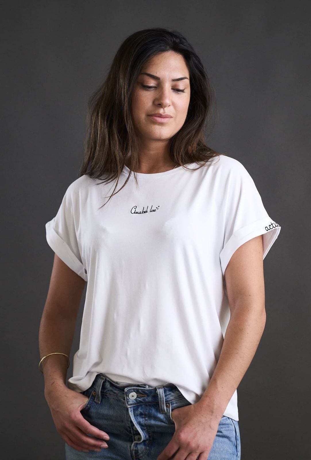 CAMISETA BÁSICA BLANCA ANABEL LEE - Imagen 3