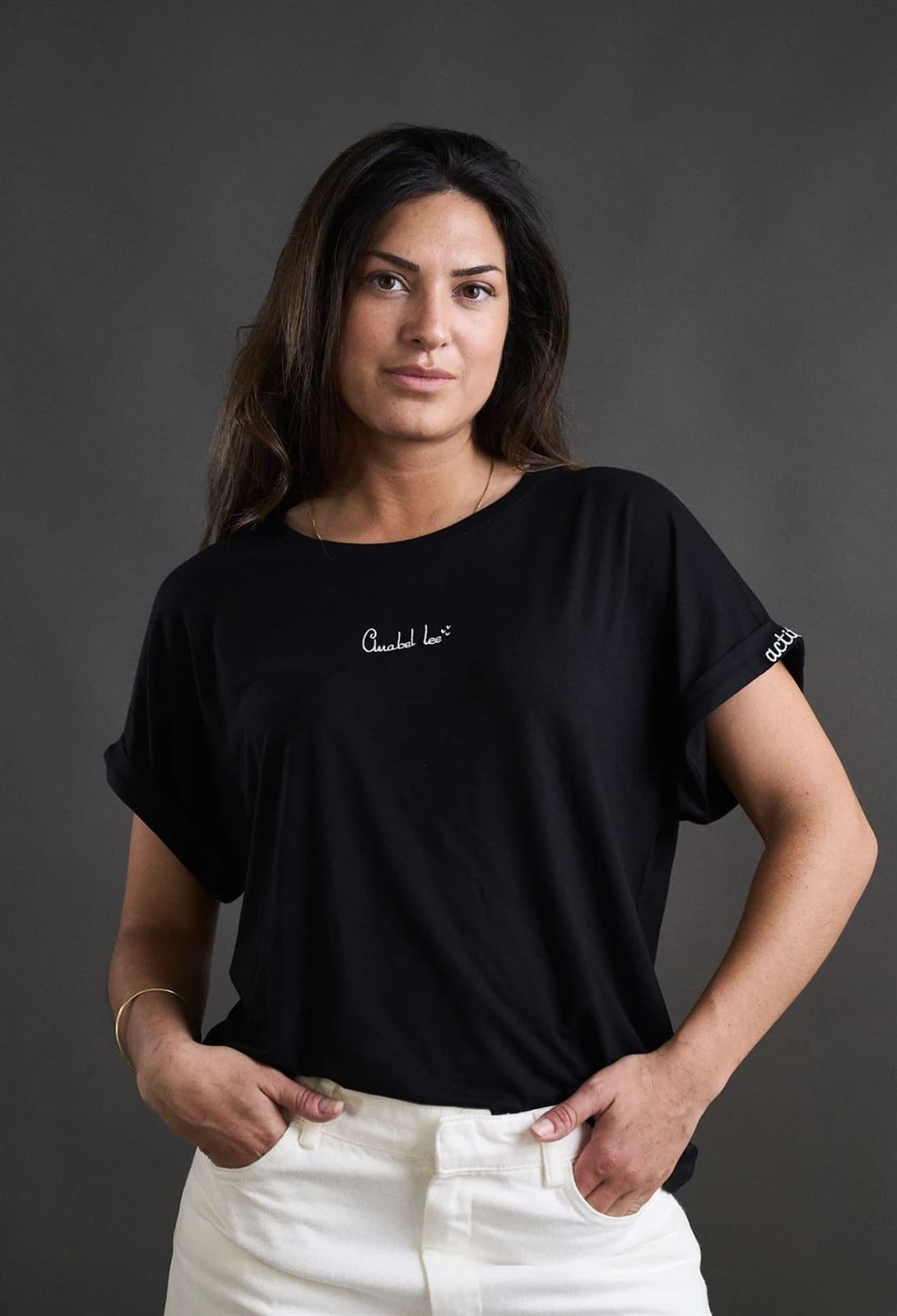 CAMISETA BÁSICA NEGRA ANABEL LEE - Imagen 1