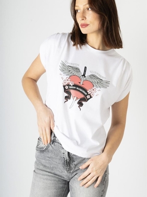 CAMISETA CORAZÓN GUERRERO ANIMOSA - Imagen 1