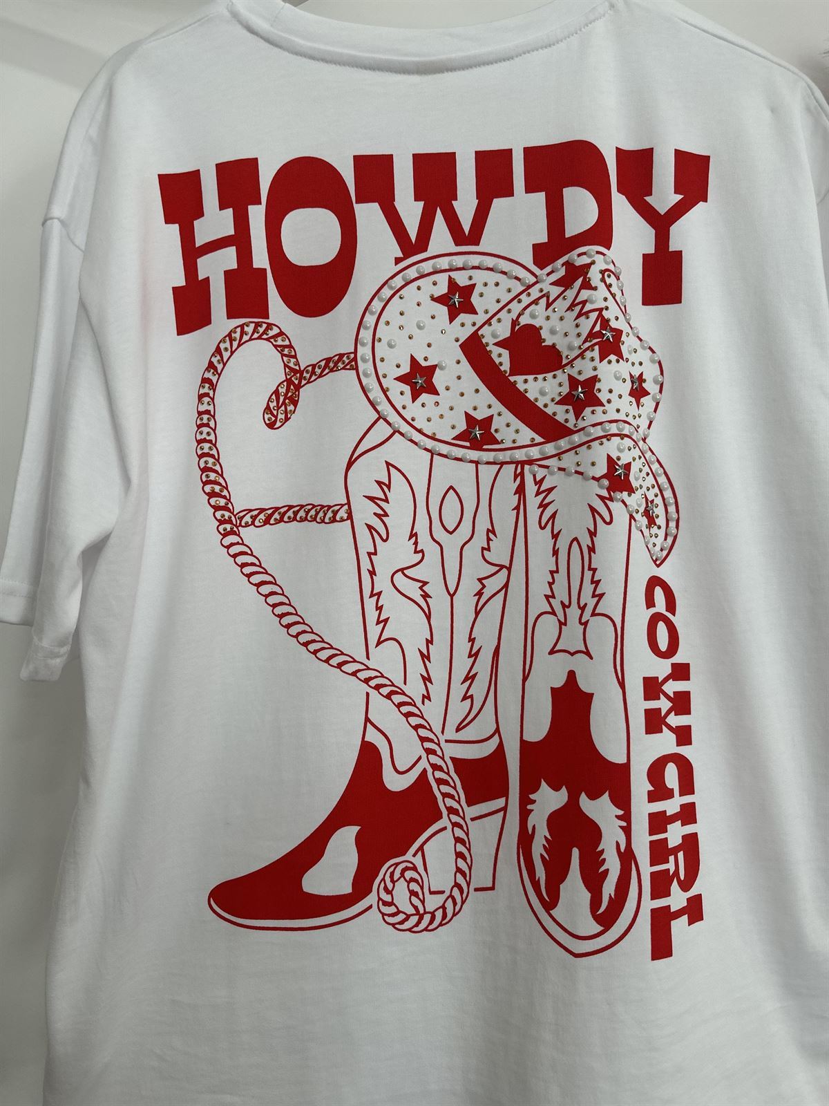 CAMISETA COWGIRL ROJO - Imagen 6