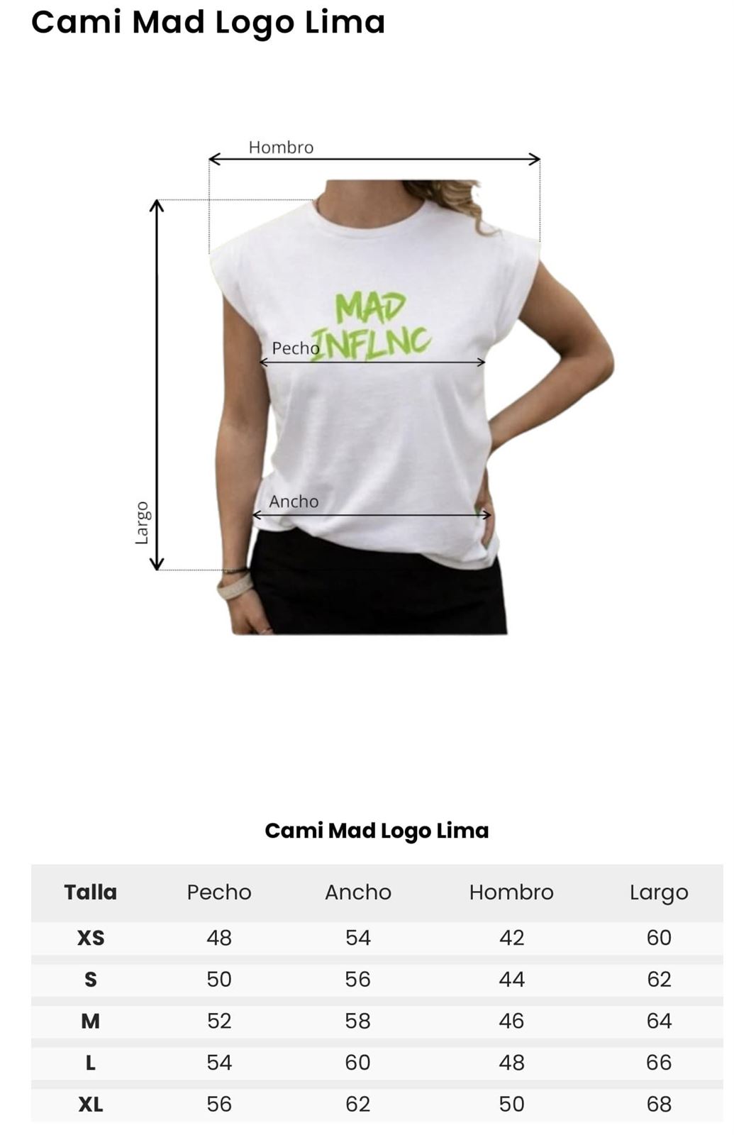 CAMISETA LOGO LIMA MAD INFLUENCE - Imagen 4