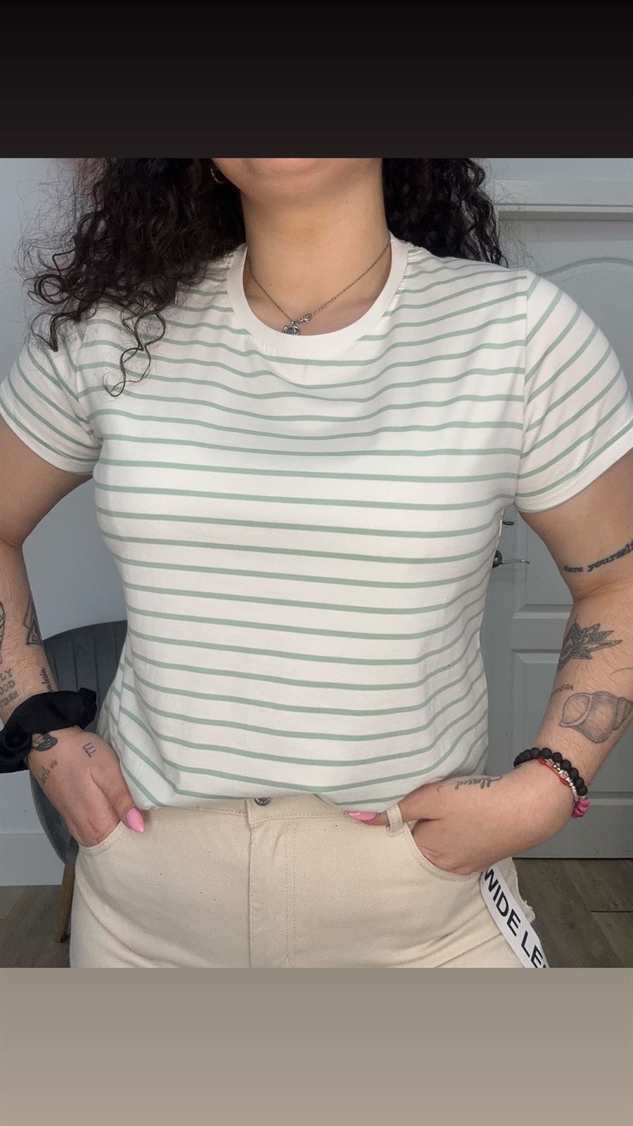 CAMISETA NAVY VERDE AGUA - Imagen 1