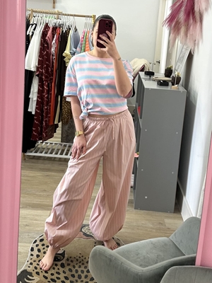 CAMISETA RAYAS ROSA - Imagen 2