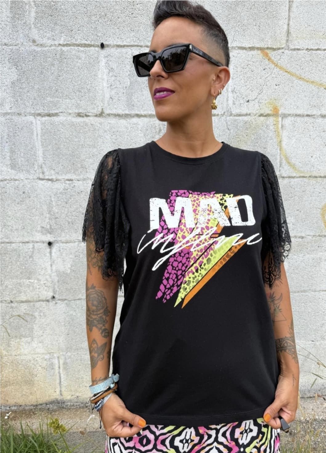 CAMISETA RAYO MAD INFLUENCE - Imagen 1