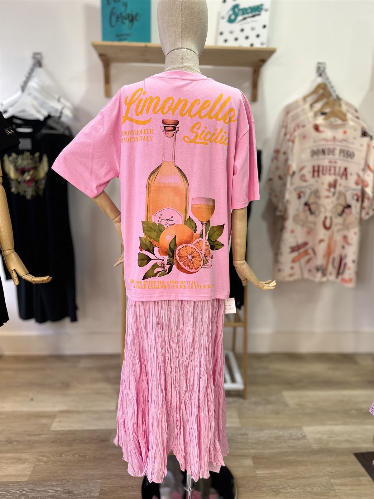 CAMISETA ROSA SICILIA - Imagen 1