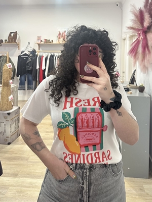 CAMISETA SARDINA LIMÓN - Imagen 1