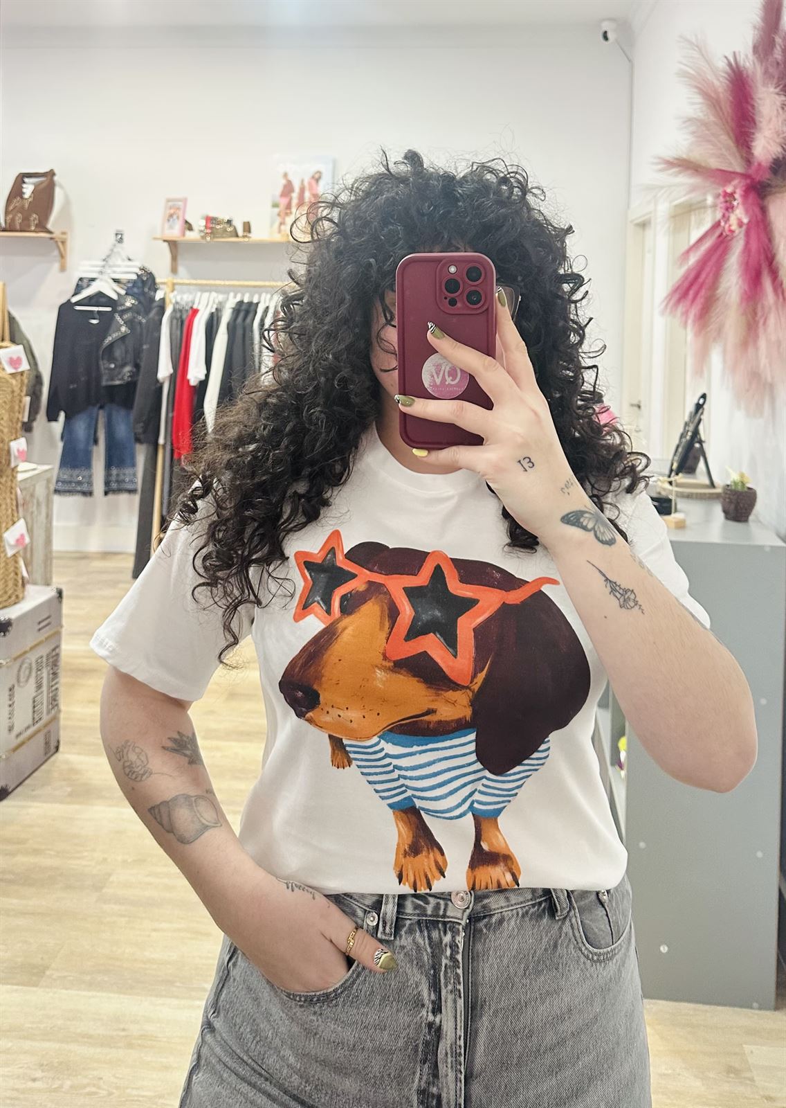 CAMISETA TECKEL GAFAS - Imagen 1