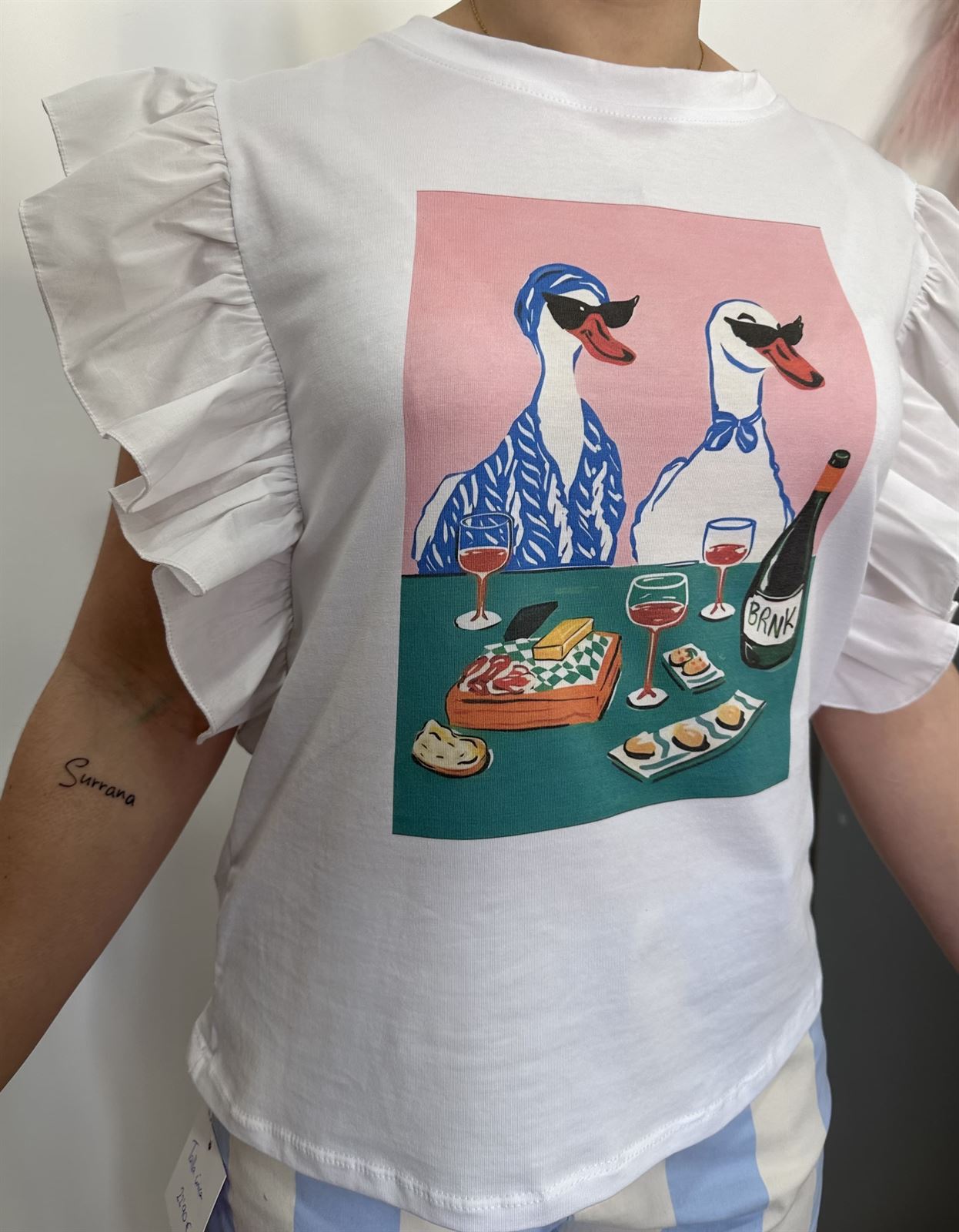 CAMISETA VOLANTE PATOS - Imagen 1