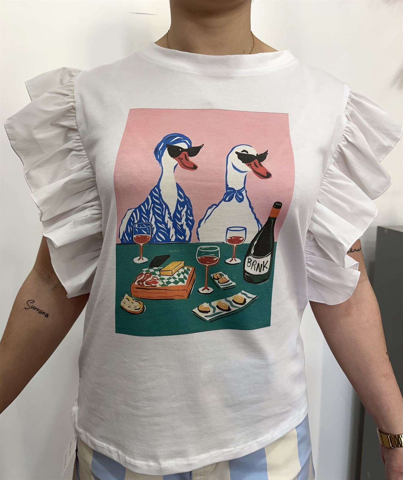 CAMISETA VOLANTE PATOS - Imagen 2