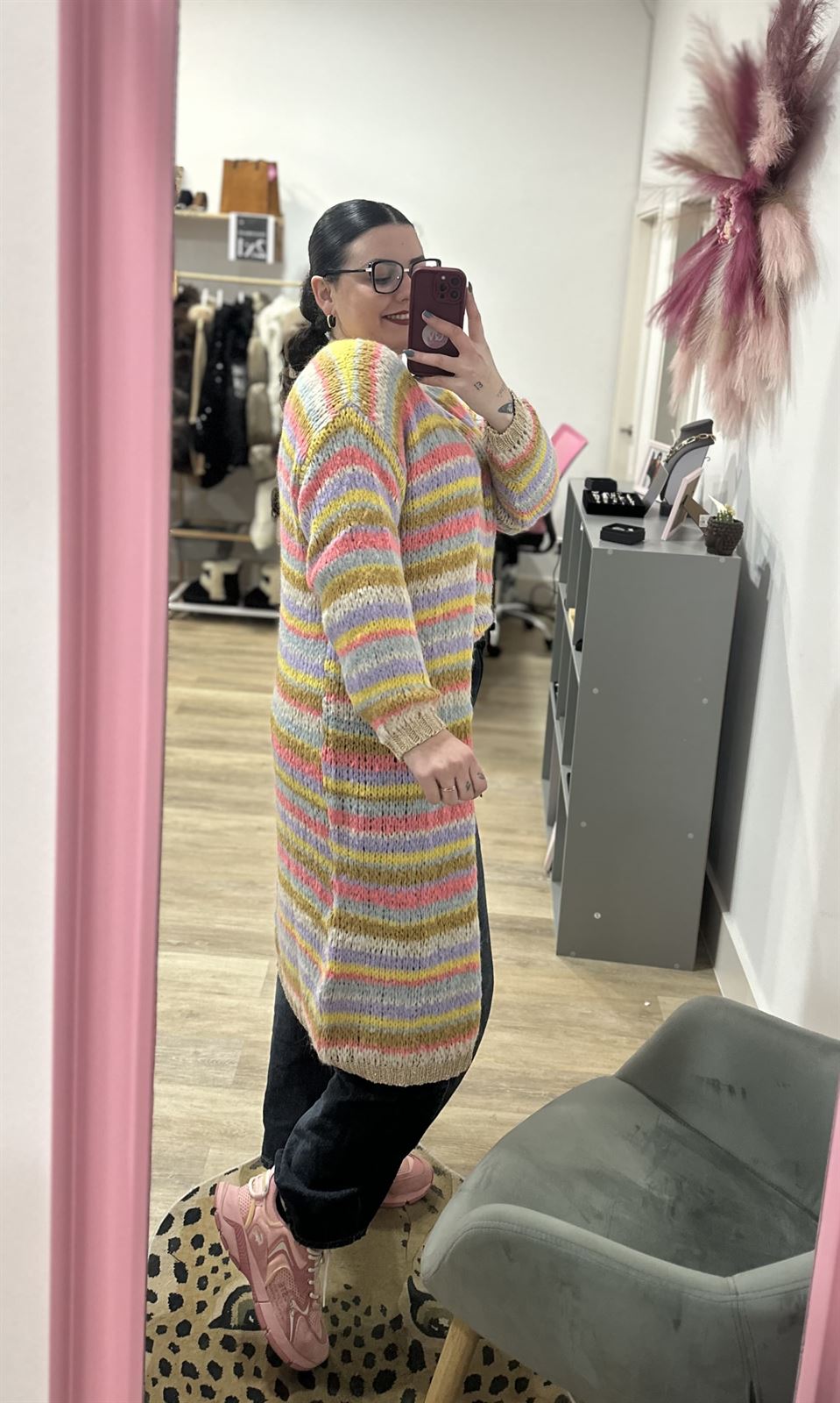 CÁRDIGAN CALADO ARCOÍRIS - Imagen 2