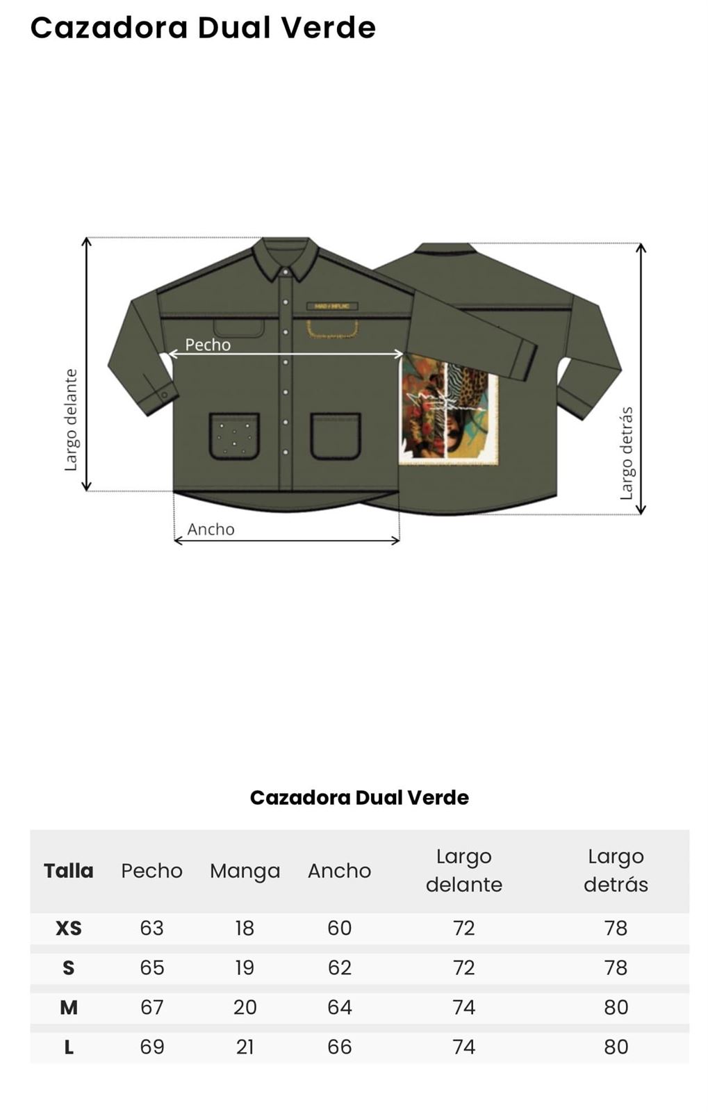CAZADORA DUAL VERDE MAD INFLUENCE - Imagen 6