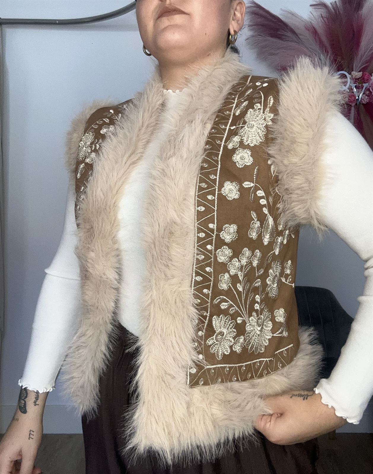 CHALECO PELO MARRÓN - Imagen 4