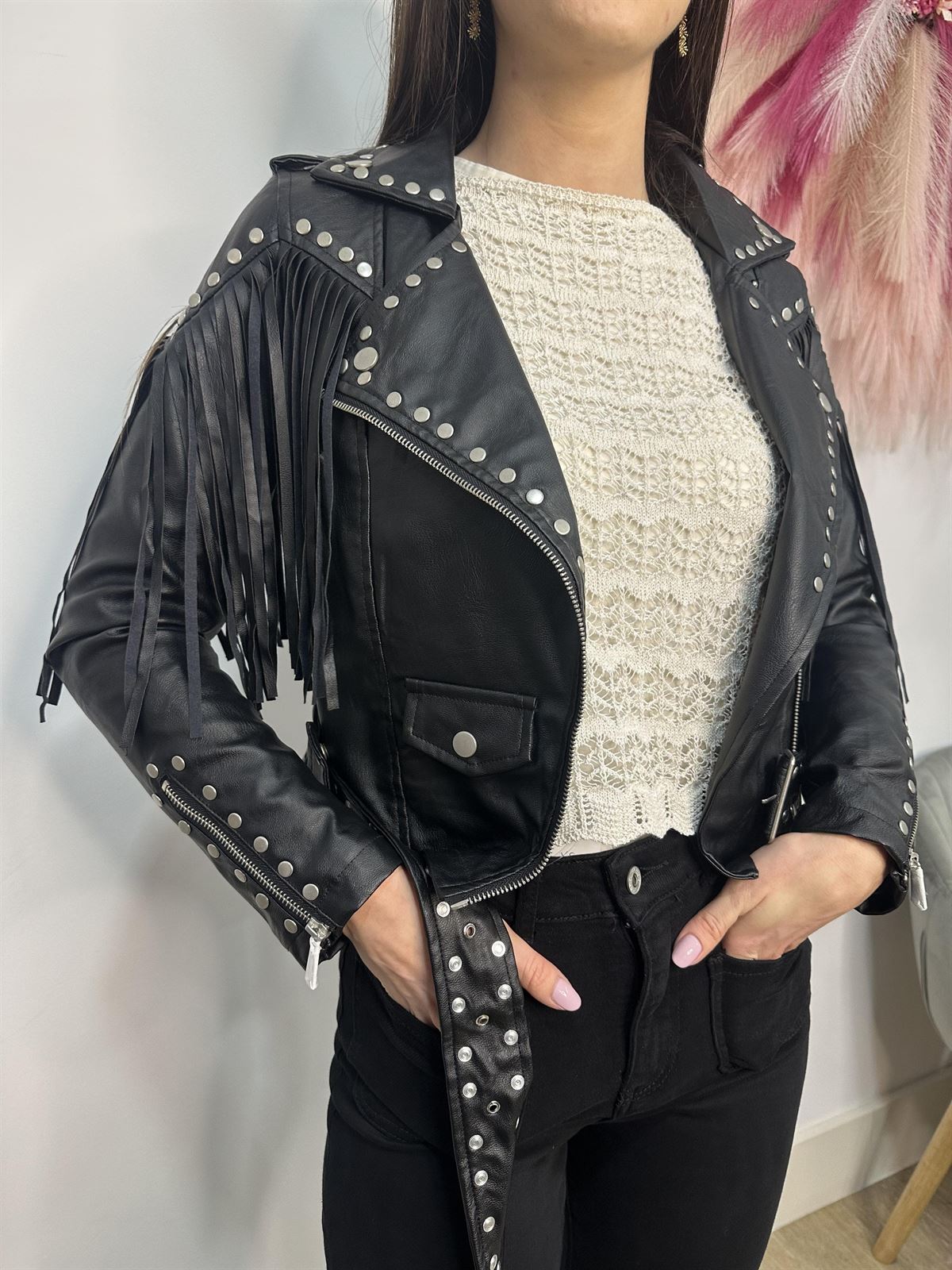 CHAQUETA POLIPIEL FLECOS Y TACHAS - Imagen 6