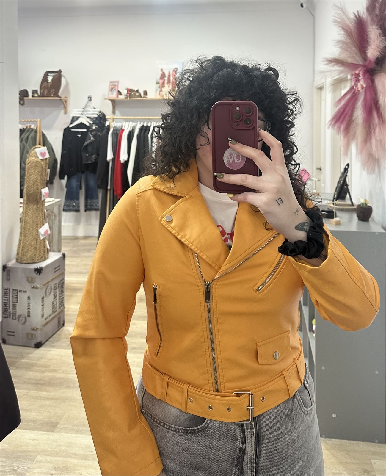 CHAQUETA POLIPIEL NARANJA - Imagen 2