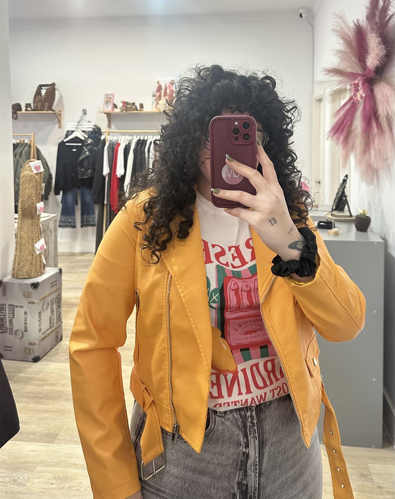 CHAQUETA POLIPIEL NARANJA - Imagen 4