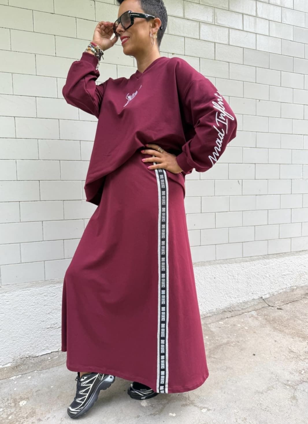 FALDA GRANATE MAD INFLUENCE - Imagen 4