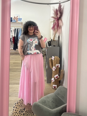 FALDA LARGA ROSA - Imagen 1