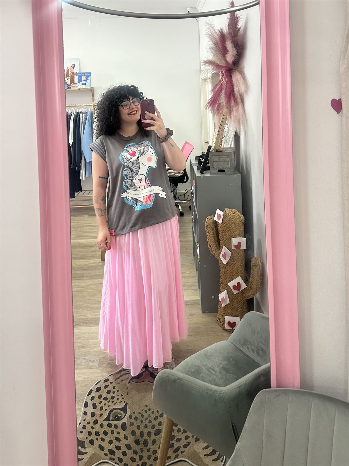 FALDA LARGA ROSA - Imagen 2